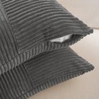 Fancy Homi 2 Packs Dark Gray Lumbar Decorative Throw Pillow Covers 14x22 Inch - Image 4