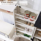 ACCOHOHO 72" Tall Kitchen Pantry, Farmhouse Storage Cabinet - Image 5