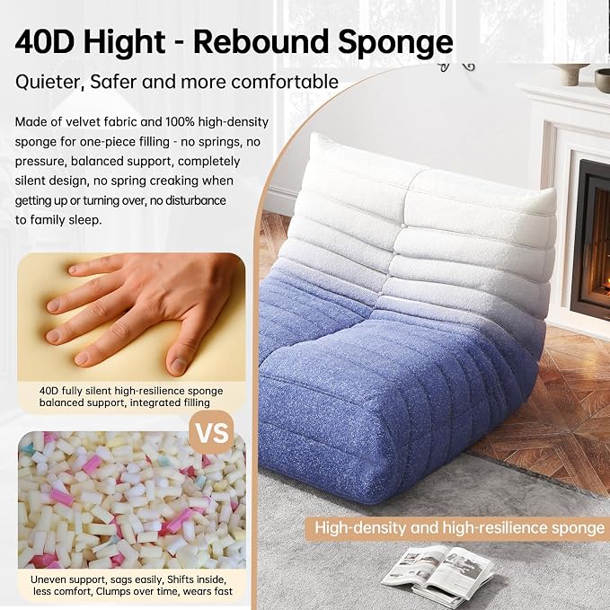 WHGBJA Memory Foam Bean Bag Chair - Image 4