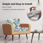 8Pcs Patio Cushion Covers, Outdoor Stretch Cushion Covers, Washable | Stretch - Image 5