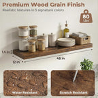 12 inch Deep Floating Shelves for Wall, 48 inch Wide Engineered Wood Wall - Image 2