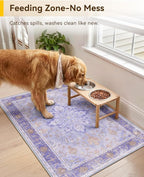 RELEANY Washable Area Rug, Small 2'x3', Water Repellent, Pet Friendly, Vintage - Image 3