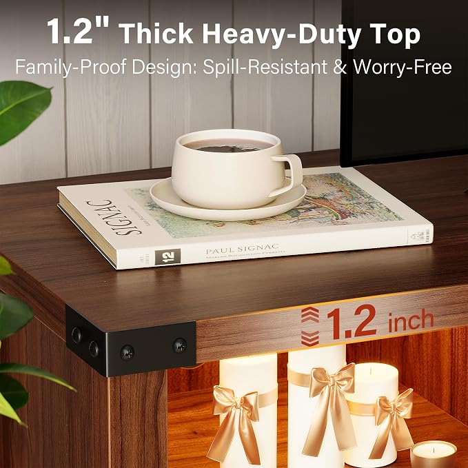 YESHOMY LED Fireplace TV Stand - Image 7