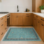Washable Teal Rugs for Entryway Indoor - Image 6