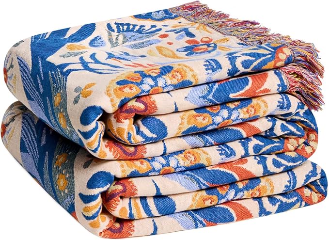 LUTBM Boho Throw Blanket for Couch Sofa Chair Cotton Summer Blankets for by LUTBMFindYourFreeSpiritatHome