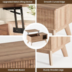 Wood Lift Top Coffee Table - Image 3