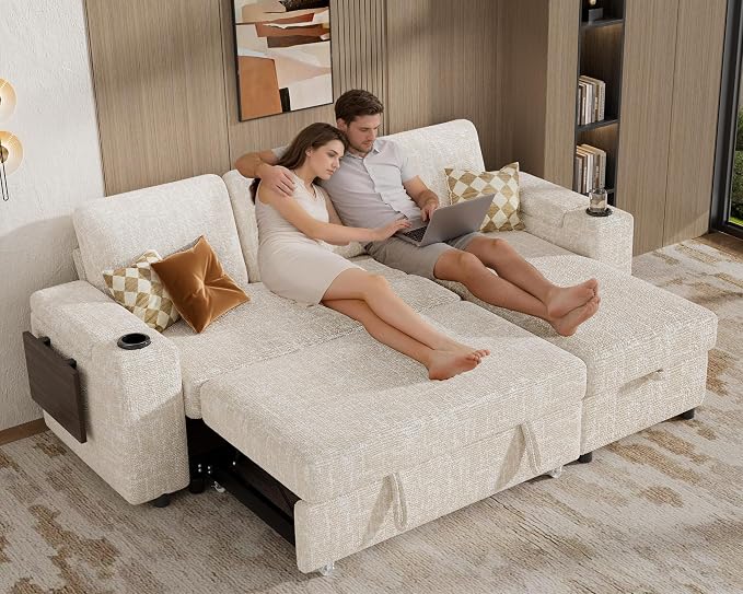 Vipbear 86" Modular Sectional Sleeper Sofa - Image 2