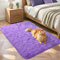 3x5 Purple Fluffy Soft Area Rug Non-Slip by ModernHomeDecor