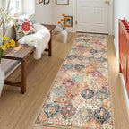 Lahome Moroccan Hallway Runner Rug, Oriental Laundry Room Rug Non-Slip Carpet by Lahome