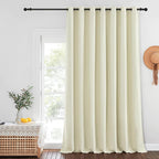 NICETOWN Beige Blackout Sliding Door Curtains by NICETOWN