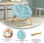 Flash Furniture Gwen Kids Cozy Mini Folding Saucer Chair - Image 4