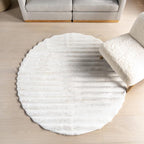 nuLOOM Kai Off White Striped Washable Area Rug, Off White by nuLOOM