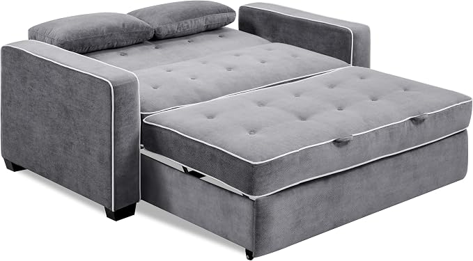 Serta Ainsley 72.6" Convertible Sleeper Sofa, Queen Size, Dreamcoil Comfort - Image 5