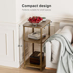 Bamboo End Table, Side Table for Small Space - Image 2