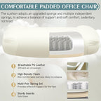Leather Office Chair, PU Home Computer Desk Chairs - Image 5