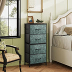 WLIVE Dresser with 4 Drawers, Storage Tower, Organizer Unit, Fabric Dresser - Image 2