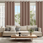 Blackout Curtains for Bedroom, Cappuccino, 52 x 96 Inch, 2 Panels | Thermal - Image 6