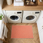 2x3 Orange/White Area Rug Washable Non-Slip Soft - Image 4