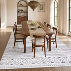 cotiled Boho 12x15 Area Rug for Living Room: Large Moroccan Washable Rug | - Image 7