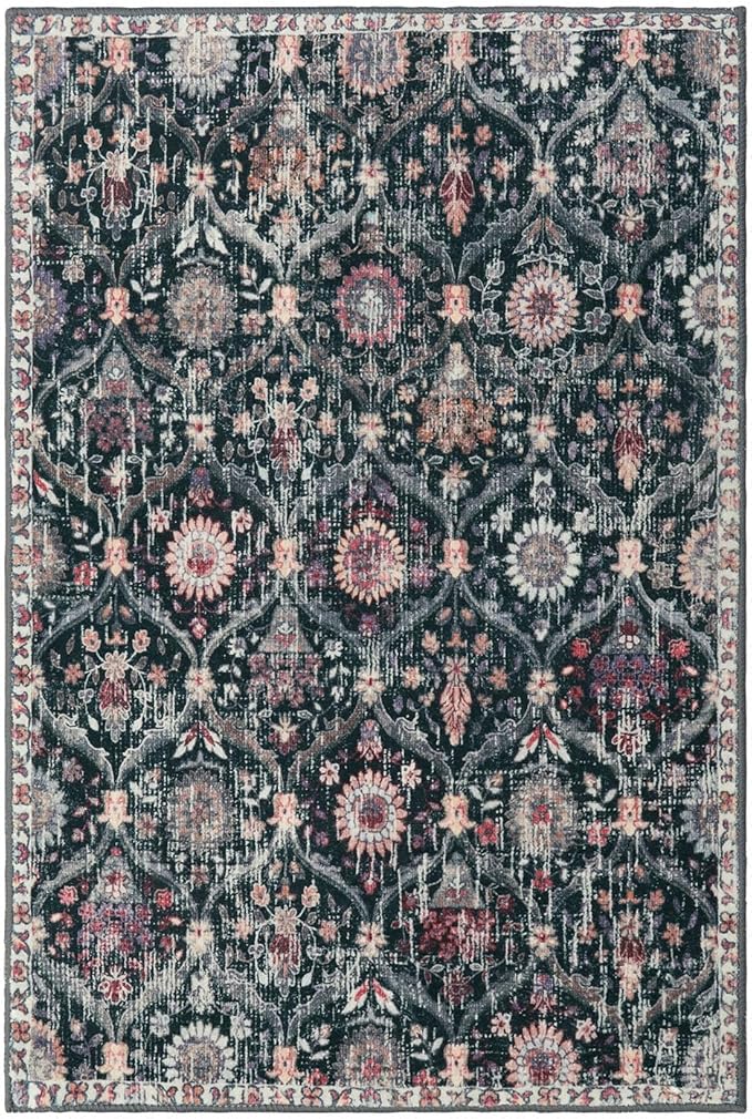 Lahome Moroccan Trellis Washable Rug, 2x3 Entryway Rugs - Image 6