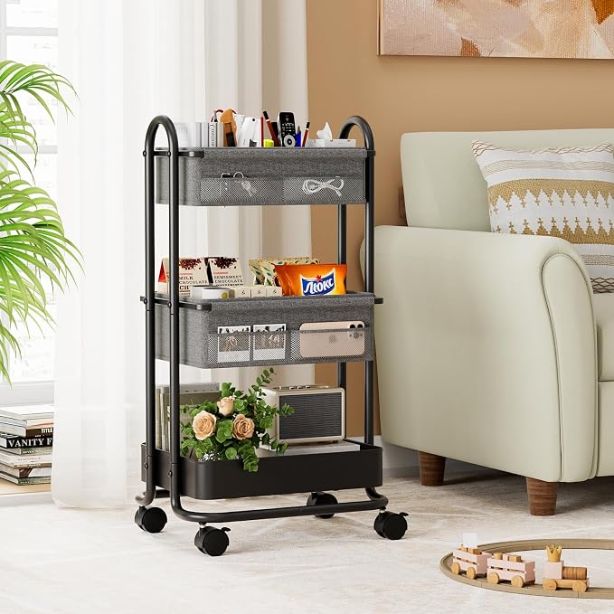 Modanais Baby Diaper Caddy Organizer Cart - Image 4