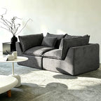 Boneless Loveseat Couch Sectional Cloud Couch Oversized Modular Sectional Sofa by Fachmaih