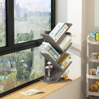 SHEEPAM 5 Tier Tree Book Shelf, Small Desktop Bookshelf - Image 6
