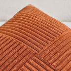 Fancy Homi Set of 2 Burnt Orange Boho Long Lumbar Body Decorative Throw Pillow - Image 4