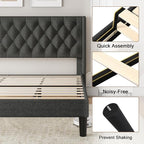 Einhomn King Size Platform Bed Frame - Image 6