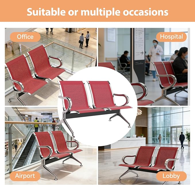 Kinfant 2-Seat Waiting Room Chair - Image 5
