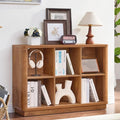 Joaxswe 6 Cube Storage Book Shelf, Floor Standing 2-Tier Wooden Bookshelf by Joaxswe