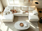 ANONER 140" Cloud Sectional Couches - Image 5