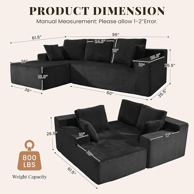 GRUSIGN Cloud Sectional Boneless Couches - Image 2