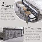 Aitjunz Farmhouse Queen Size Bed Frame - Image 5