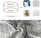YudouTech (No Filler Bean Bag Chair Cover Without Filler, Big Round Soft Fluffy - Image 2