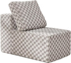 Single Sofa 1 Seat Couch with Deep Seat Memory Foam Cloud Chair with Pillows - Image 8