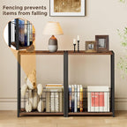 Homleke Narrow Side Table with Magazine Holder, Skinny End Table Perfect - Image 4