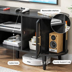 51" Fluted TV Stand, Mid-Century Modern Entertainment Center - Image 3