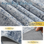 4Ft Round Area Rugs for Living Room, Soft Non-Slip Washable Rugs Modern - Image 6
