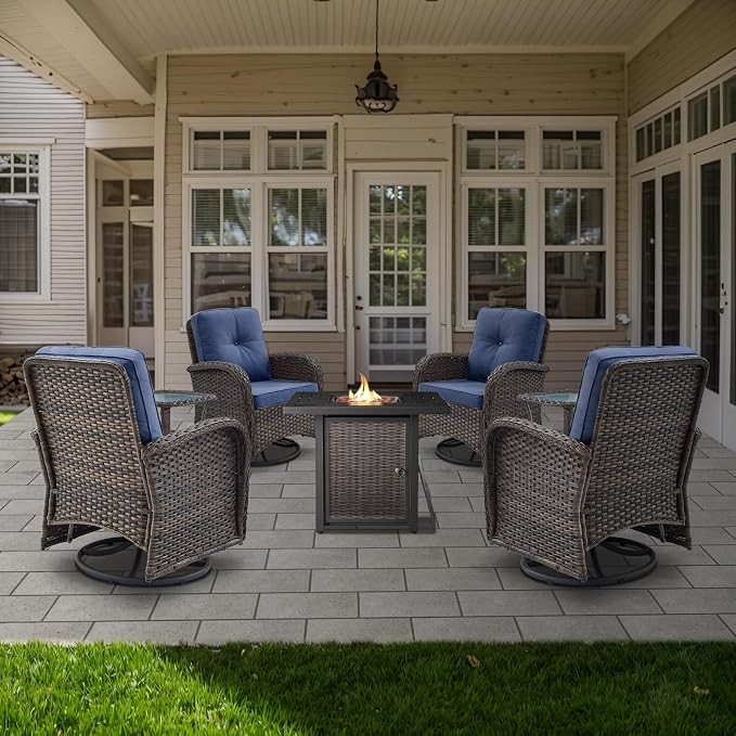 Belord 7 Piece Wicker Patio Furniture Set - Image 3