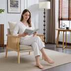 Karl home Cozy Chenille Accent Chair - Image 6
