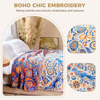 LUTBM Boho Throw Blanket for Bed Cotton Summer Blankets Twin Size for Bedroom - Image 4