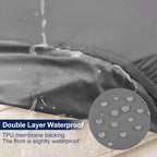 Smiry Waterproof Patio Cushion Covers, Stretch Outdoor Furniture Covers | Couch - Image 2