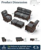 HILLGA Luxury High Back Patio Furniture Set - Image 2