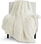 Bedsure GentleSoft Fluffy Cream Throw Blanket Decorative Blankets by Unknown