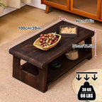 Japanese Tatami Coffee Table, Solid Wood Low Table - Image 3