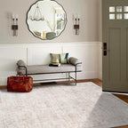 6x9 Area Rugs for Living Room Bedroom Dining Room Washable Beige White | Soft - Image 9