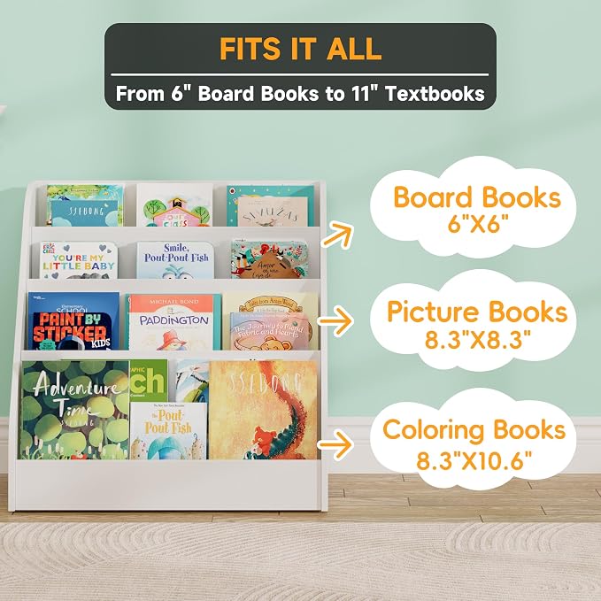 2-in-1 Montessori Kids Bookshelf - Image 4