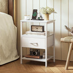 SUPERJARE Nightstand Set of 2, Bed Side Tables - Image 2