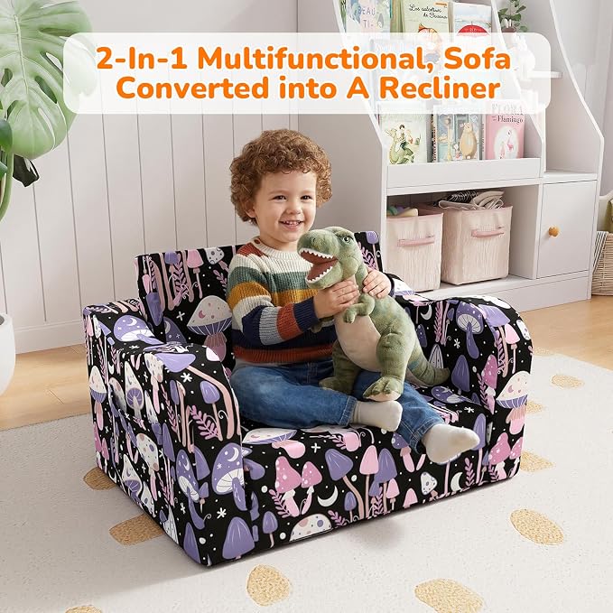 MeMoreCool Toddler Couch Chair – Foldable Kids Sofa - Image 5